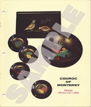 Couroc of Monterey-51 Couroc Product Catalogues 1958 to 1985.
